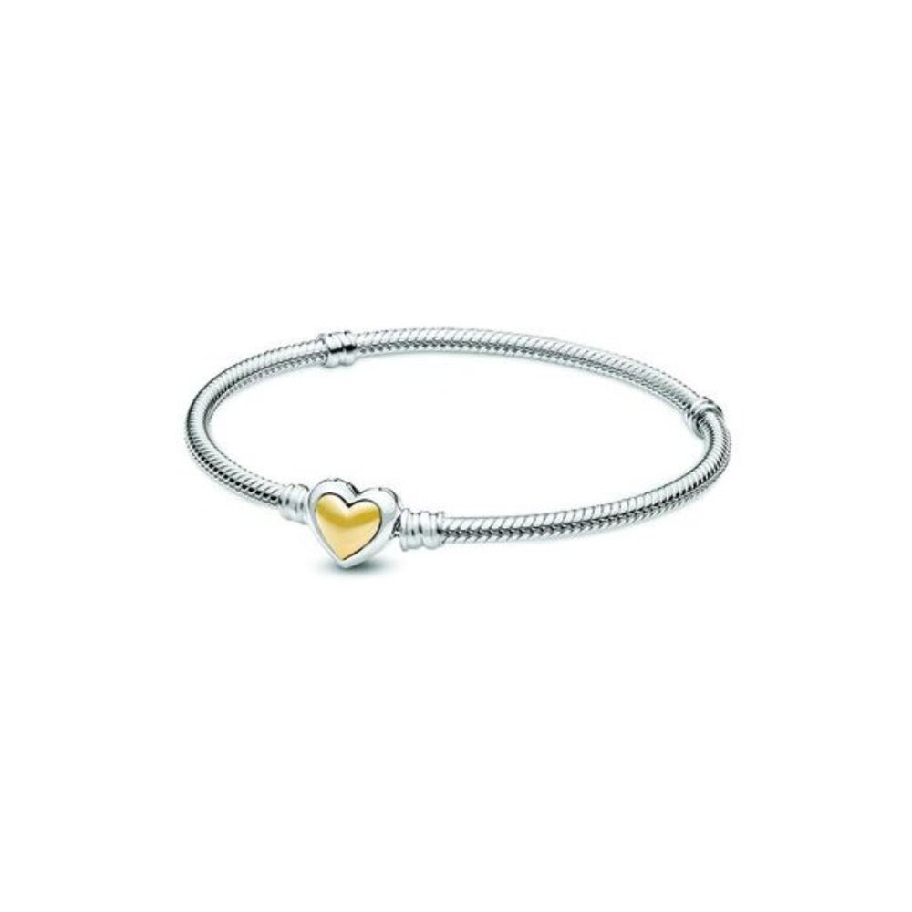 Pandora Moments 14K & Silver Snake Chain Bracelet